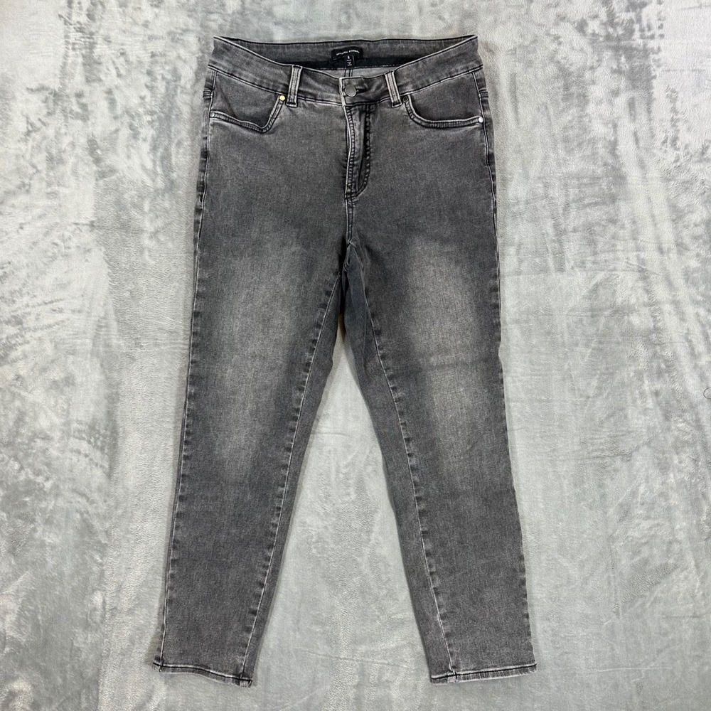 Universal Standard High Rise Skinny Jeans Women's Size 6 Gray Denim Pants